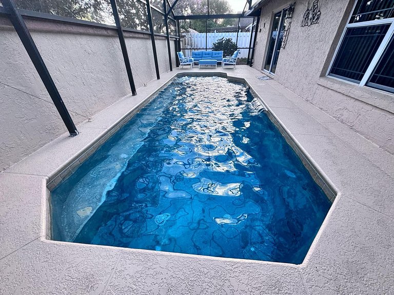Central Located Pool Home near Disney & Malls